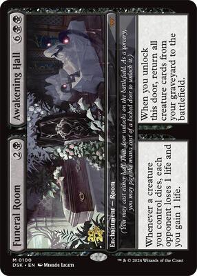 Funeral Room // Awakening Hall card from Prerelease Cards