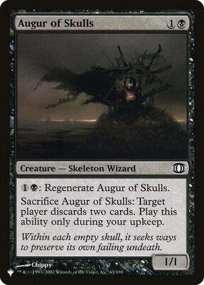 Augur of Skulls card from The List Reprints