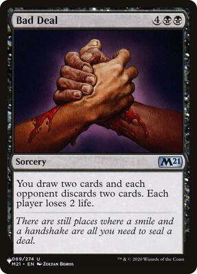 Bad Deal card from The List Reprints