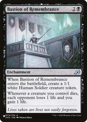 Bastion of Remembrance card from The List Reprints