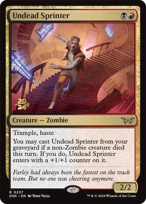 Undead Sprinter card from Prerelease Cards