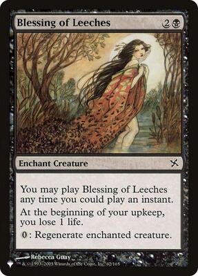 Blessing of Leeches card from The List Reprints