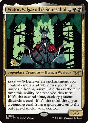 Victor, Valgavoth's Seneschal card from Prerelease Cards