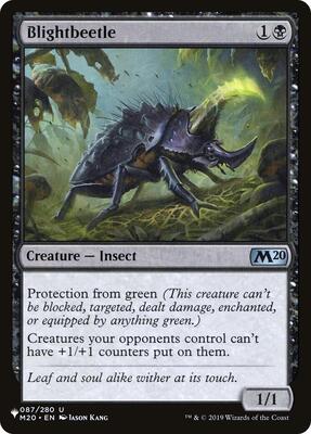 Blightbeetle card from The List Reprints