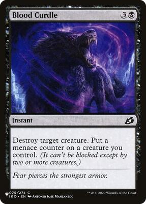 Blood Curdle card from The List Reprints