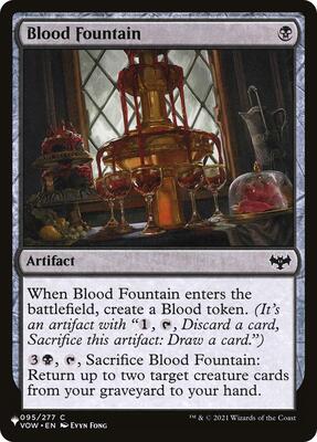 Blood Fountain card from The List Reprints