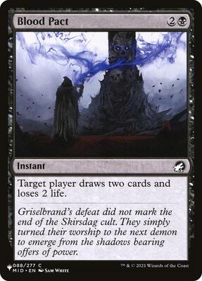 Blood Pact card from The List Reprints