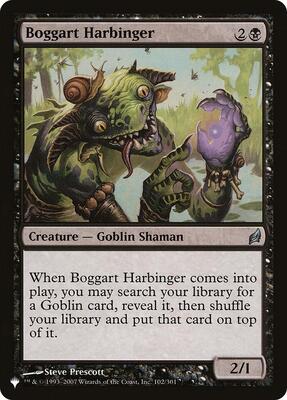 Boggart Harbinger card from The List Reprints
