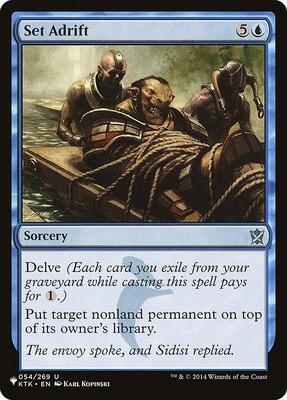 Set Adrift card from The List Reprints