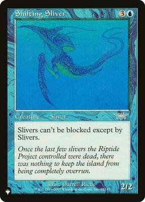 Shifting Sliver card from The List Reprints