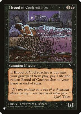 Brood of Cockroaches card from The List Reprints