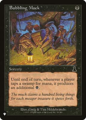Bubbling Muck card from The List Reprints