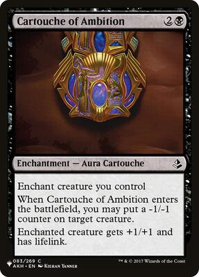 Cartouche of Ambition card from The List Reprints