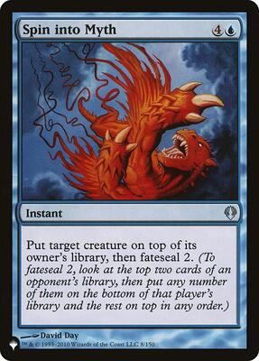 Spin into Myth card from The List Reprints