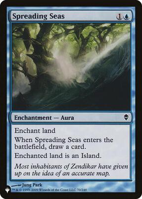 Spreading Seas card from The List Reprints
