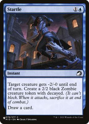Startle card from The List Reprints