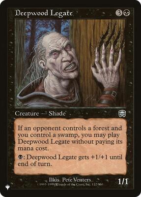 Deepwood Legate card from The List Reprints