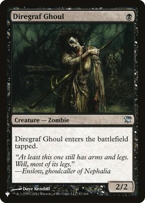 Diregraf Ghoul card from The List Reprints