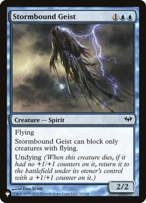 Stormbound Geist card from The List Reprints