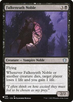 Falkenrath Noble card from The List Reprints