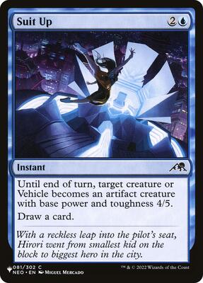 Suit Up card from The List Reprints