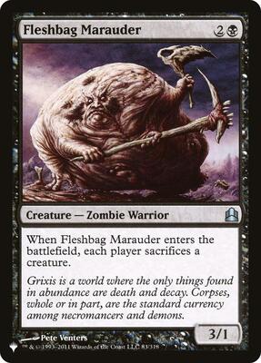 Fleshbag Marauder card from The List Reprints