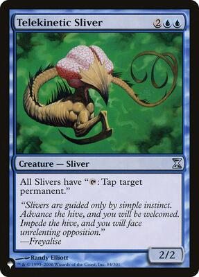 Telekinetic Sliver card from The List Reprints