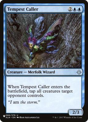 Tempest Caller card from The List Reprints