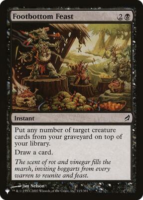Footbottom Feast card from The List Reprints