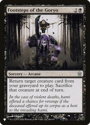 Footsteps of the Goryo card from The List Reprints