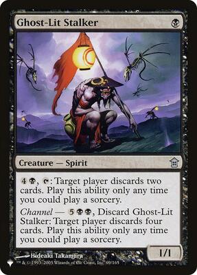 Ghost-Lit Stalker card from The List Reprints