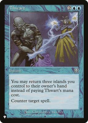 Thwart card from The List Reprints