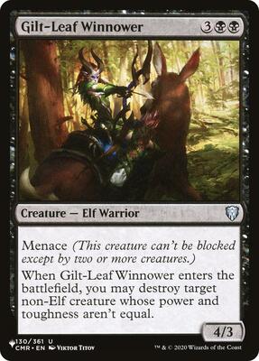 Gilt-Leaf Winnower card from The List Reprints