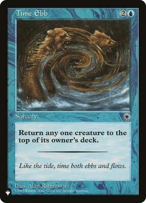 Time Ebb card from The List Reprints