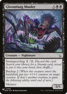 Gloomfang Mauler card from The List Reprints
