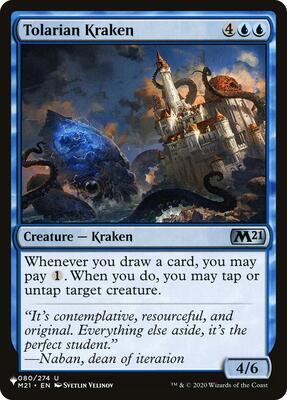 Tolarian Kraken card from The List Reprints