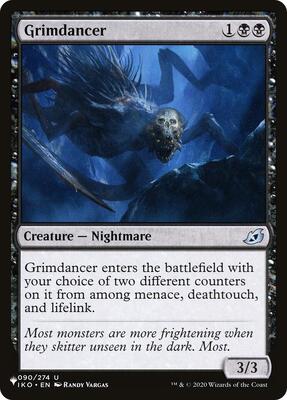 Grimdancer card from The List Reprints