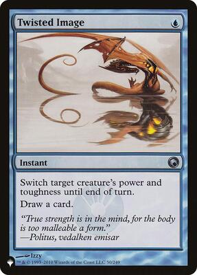 Twisted Image card from The List Reprints
