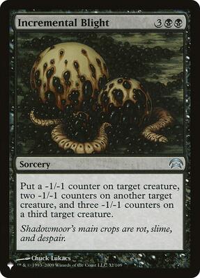 Incremental Blight card from The List Reprints
