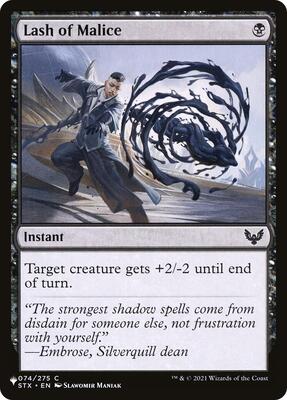 Lash of Malice card from The List Reprints