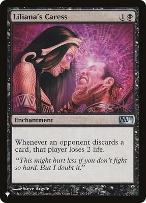 Liliana's Caress card from The List Reprints