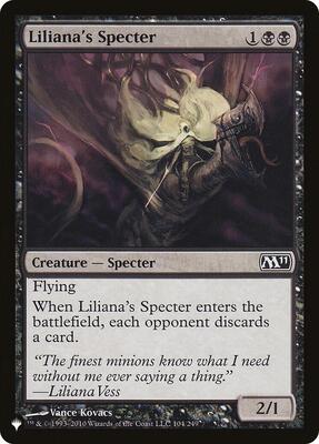 Liliana's Specter card from The List Reprints