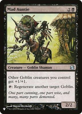 Mad Auntie card from The List Reprints
