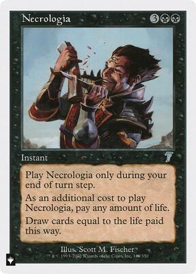 Necrologia card from The List Reprints