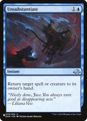 Unsubstantiate card from The List Reprints