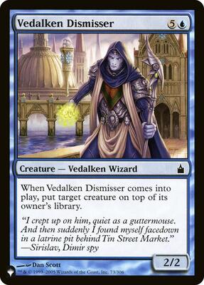 Vedalken Dismisser card from The List Reprints