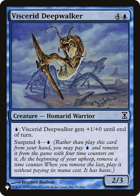 Viscerid Deepwalker card from The List Reprints
