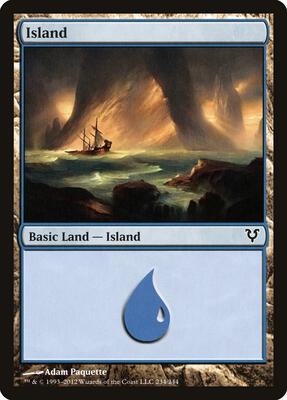 Island (234) card from Avacyn Restored