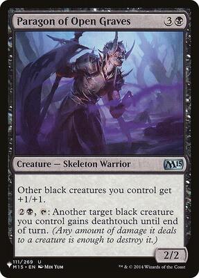 Paragon of Open Graves card from The List Reprints