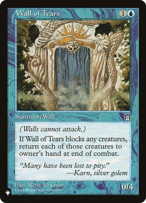 Wall of Tears card from The List Reprints